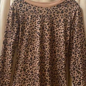 Cheetah print long sleeve.